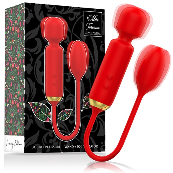 SEX TOY STIMOLATORE CLITORIDE WAND E OVETTO VIBRANTE MIA TOSCANA
