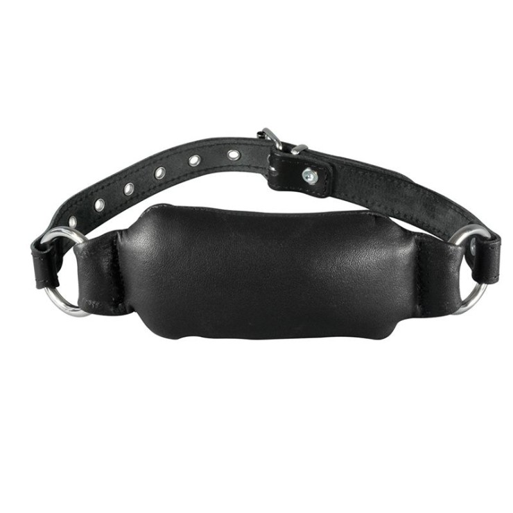 copy of BAVAGLIO GAG MORBIDO A CUSCINO IN PELLE NERA CON...