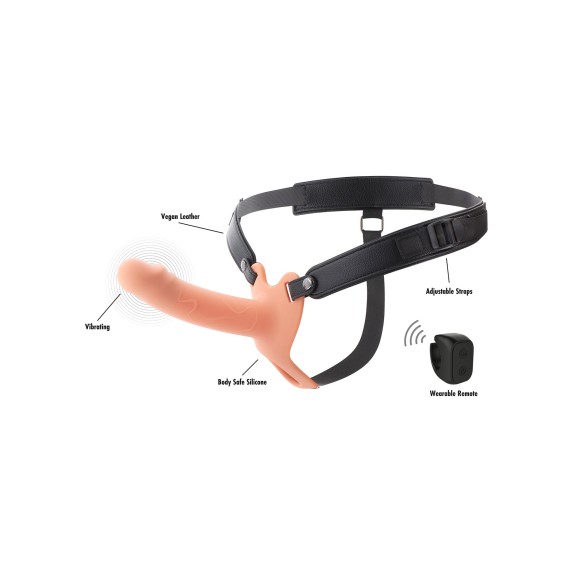 STRAP-ON CAVO INDOSSABILE DA UOMO CON 10 VIBRAZIONI E TELECOMANDO