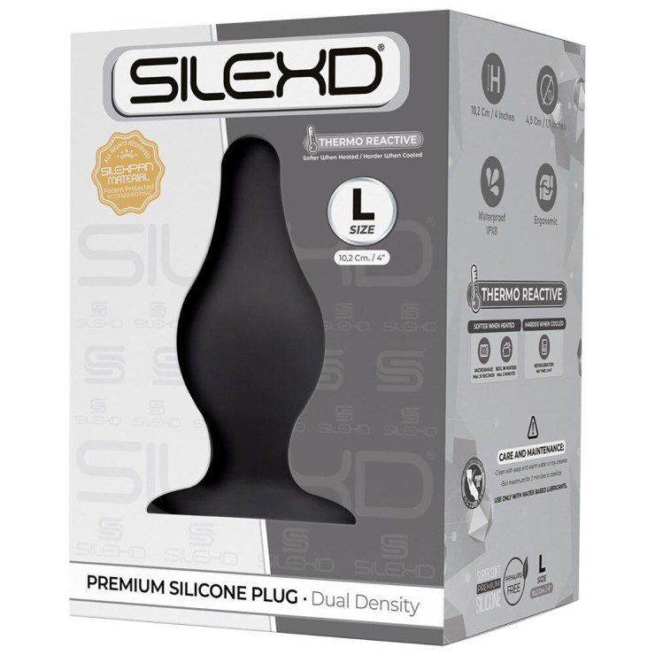 PLUG ANALE IN SILICONE TERMOREATTIVO SILEXD DUE TAGLIE