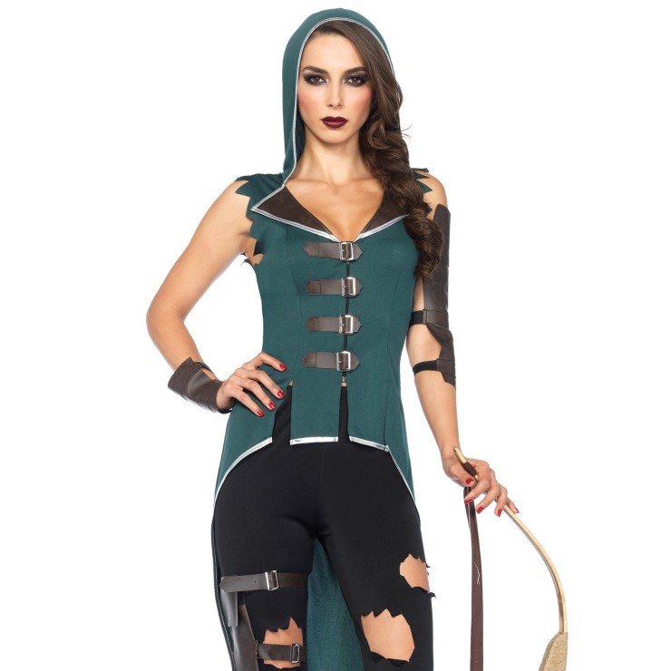 TRAVESTIMENTO SEXY PER DONNA COSTUME DA ROBIN HOOD 2