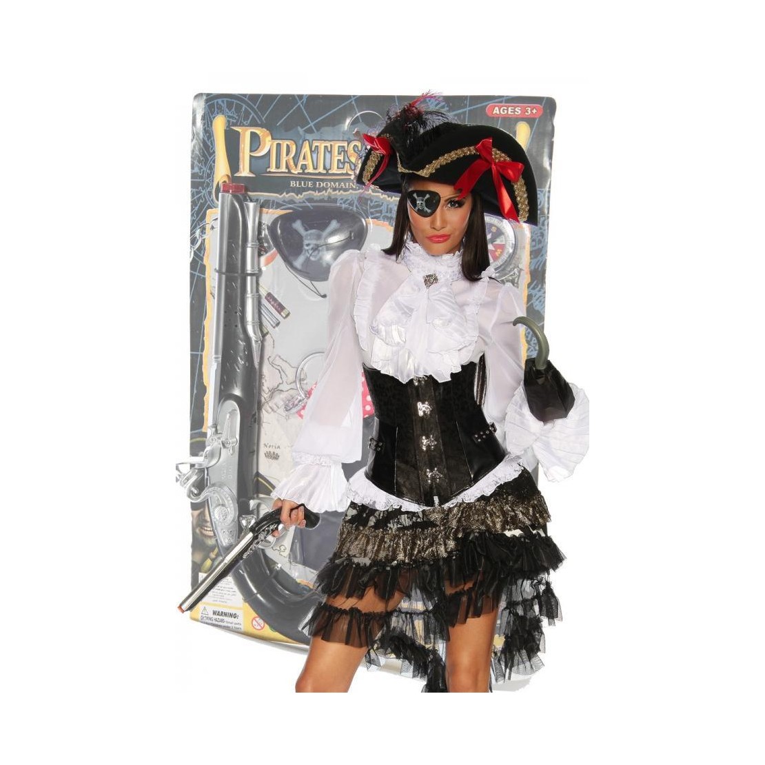 ACCESSORI PER TRAVESTIMENTO DA PIRATA SET 5...