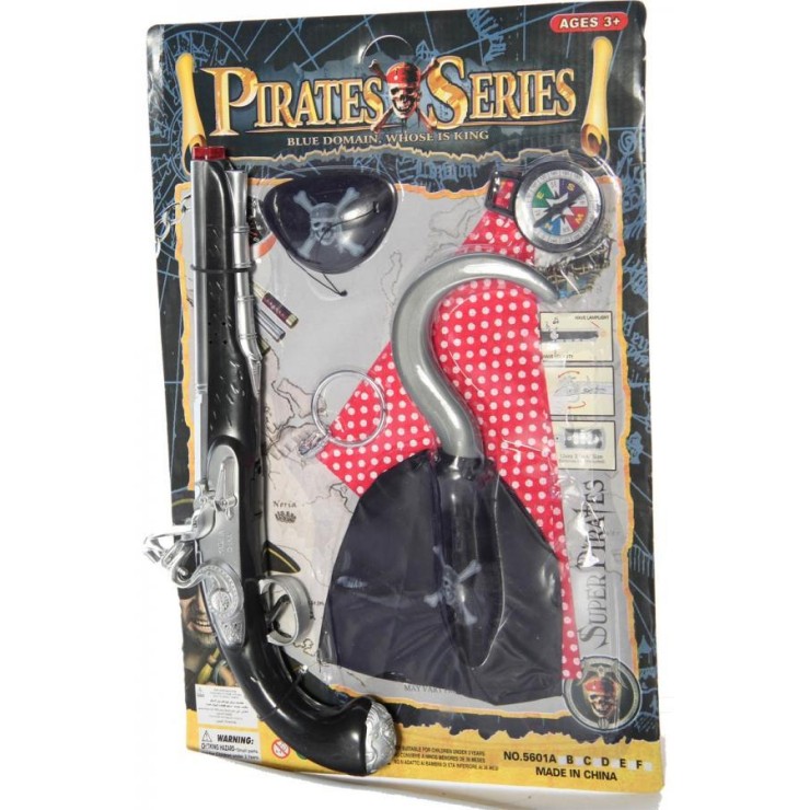 ACCESSORI PER TRAVESTIMENTO DA PIRATA SET 5 PEZZI CON...