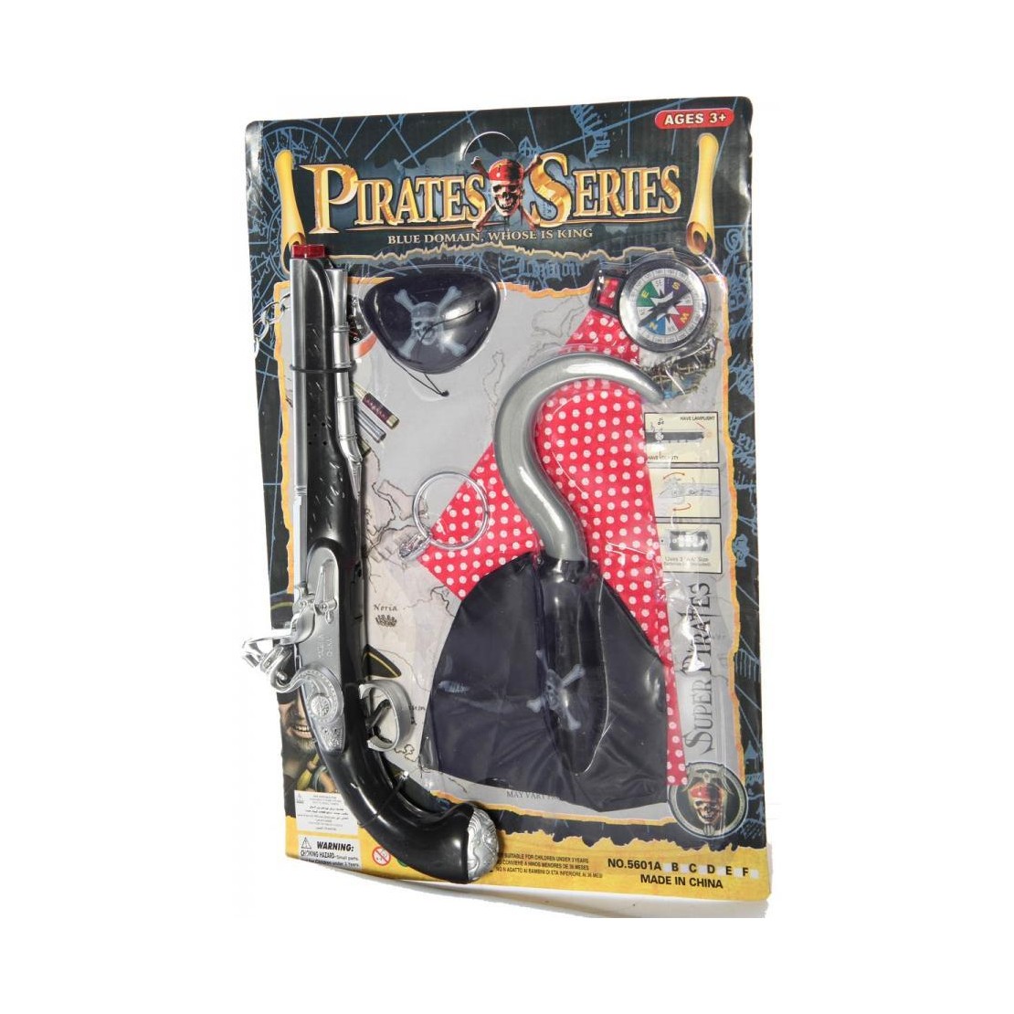 ACCESSORI PER TRAVESTIMENTO DA PIRATA SET 5...