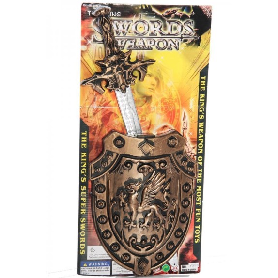 copy of ACCESSORI PER TRAVESTIMENTO DA GLADIATORE E GUERRIERA SET SCUDO E SPADA