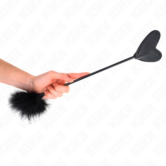 PIUMINO SEXY CON PADDLE A CUORE PER SCULACCIATE 2IN1 KINK