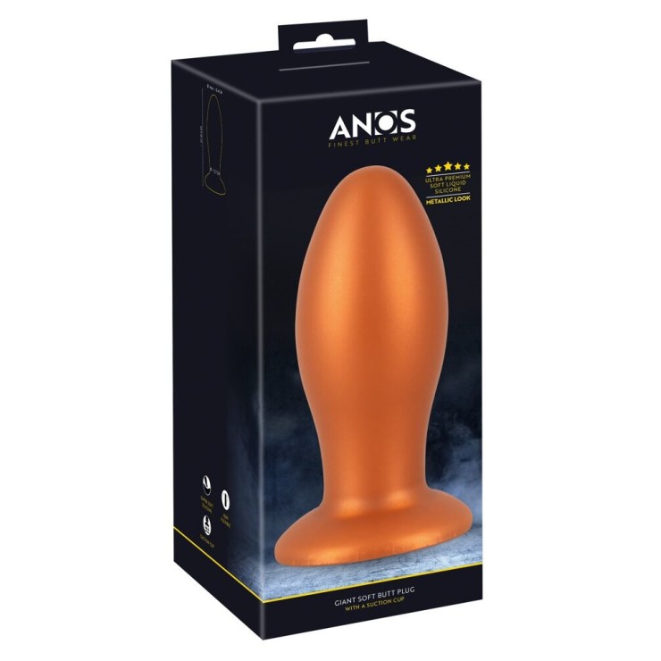 PLUG ANALE XXL IN SILICONE LIQUIDO PREMIUM 21 CM ANOS