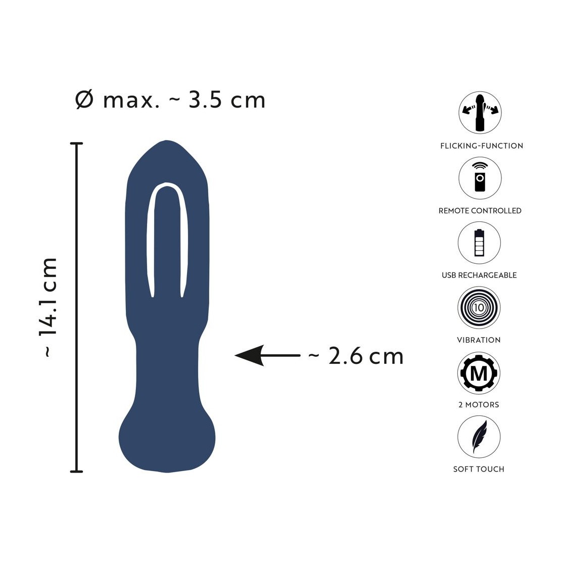 PLUG ANALE WIRELESS CON LINGUA INTERNA...