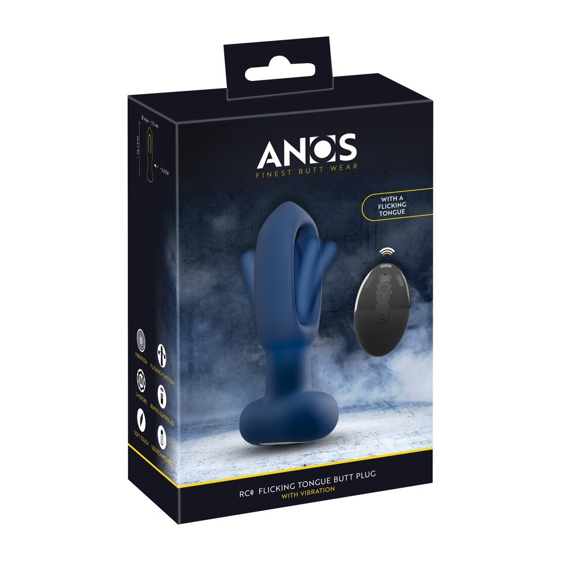 PLUG ANALE WIRELESS CON LINGUA INTERNA...