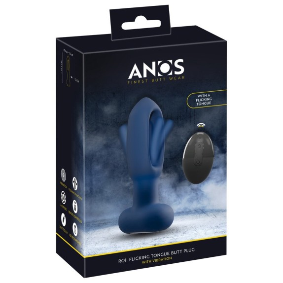 PLUG ANALE WIRELESS CON LINGUA INTERNA OSCILLANTE E VIBRAZIONE