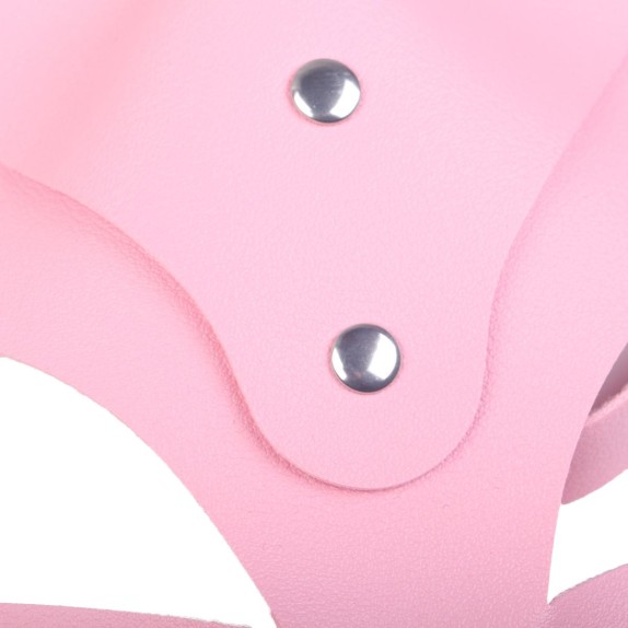 MASCHERA DA GATTA IN ECOPELLE MORBIDA REGOLABILE