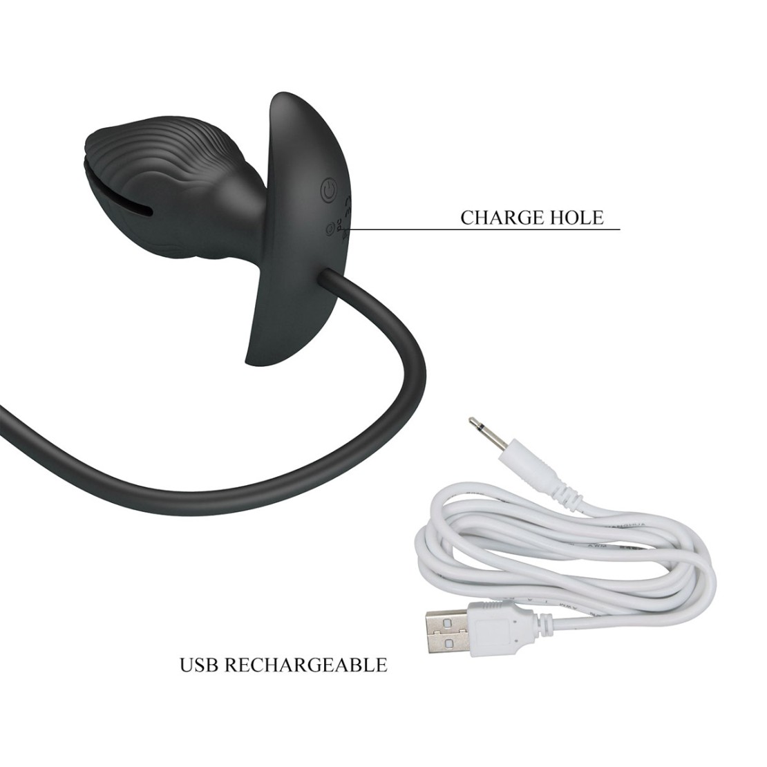 PLUG ANALE VIBRANTE GONFIABILE PUNTA DIVISA MANSON