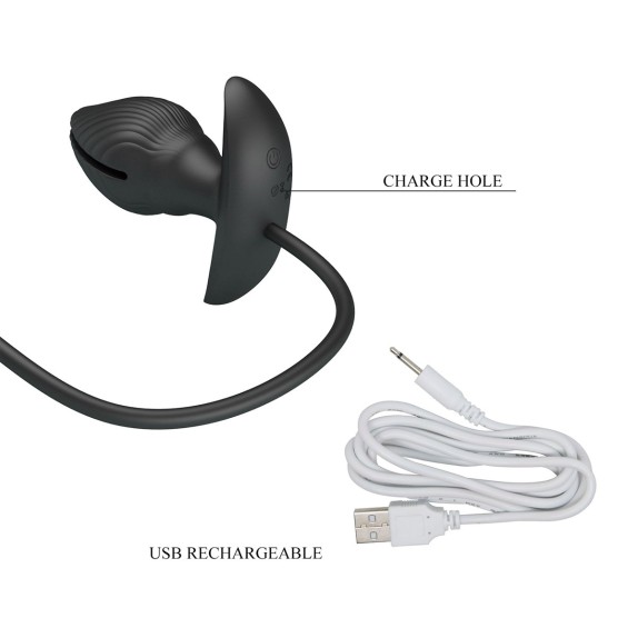 PLUG ANALE VIBRANTE GONFIABILE PUNTA DIVISA MANSON