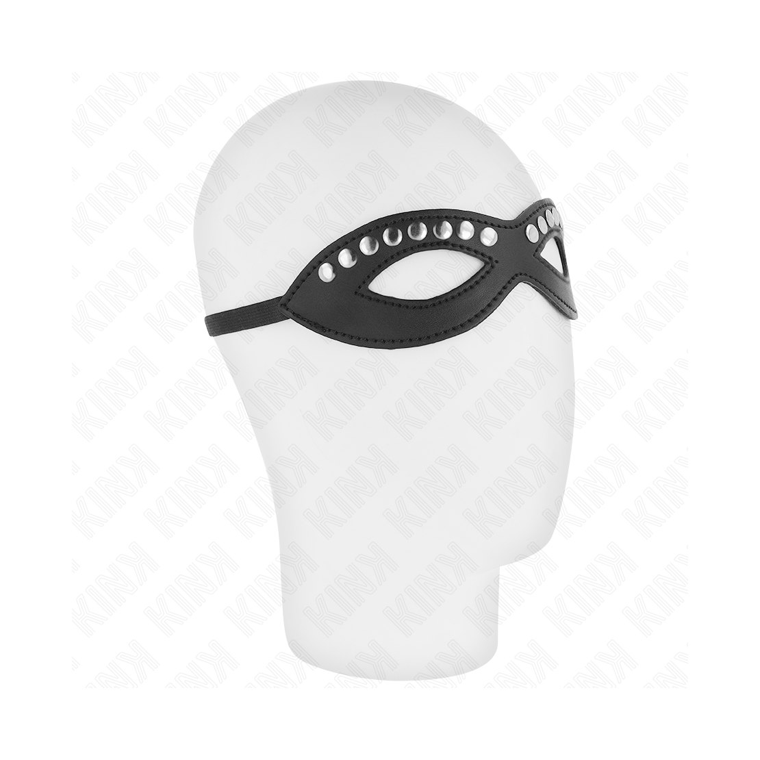 MASCHERA SEXY IN ECOPELLE CON BORCHIE ARGENTATE...