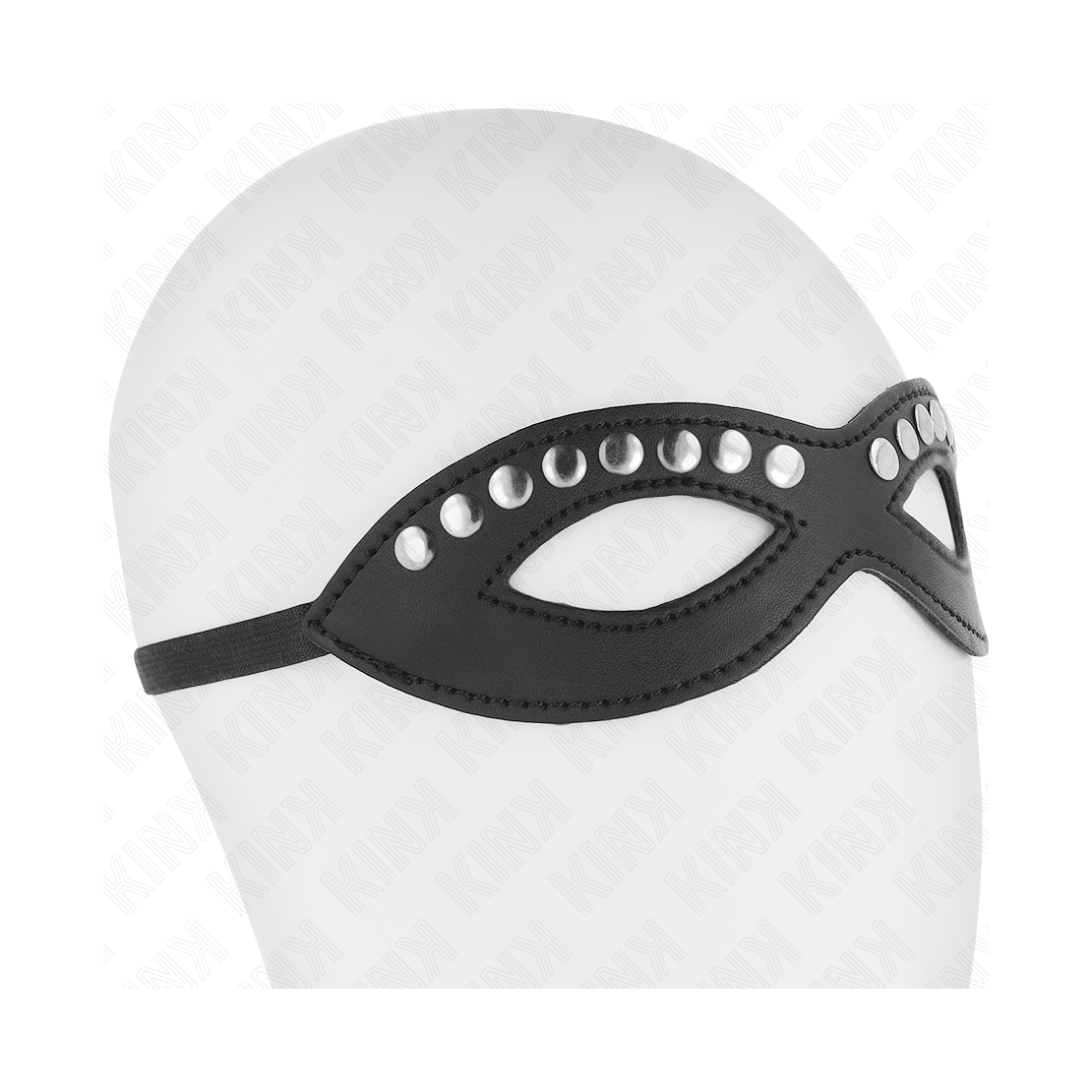MASCHERA SEXY IN ECOPELLE CON BORCHIE ARGENTATE...