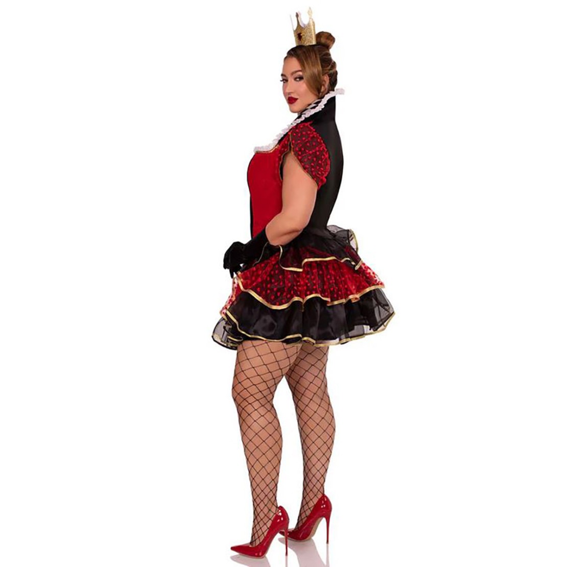 COSTUME 2 PZ TRAVESTIMENTO REGINA DI CUORI...