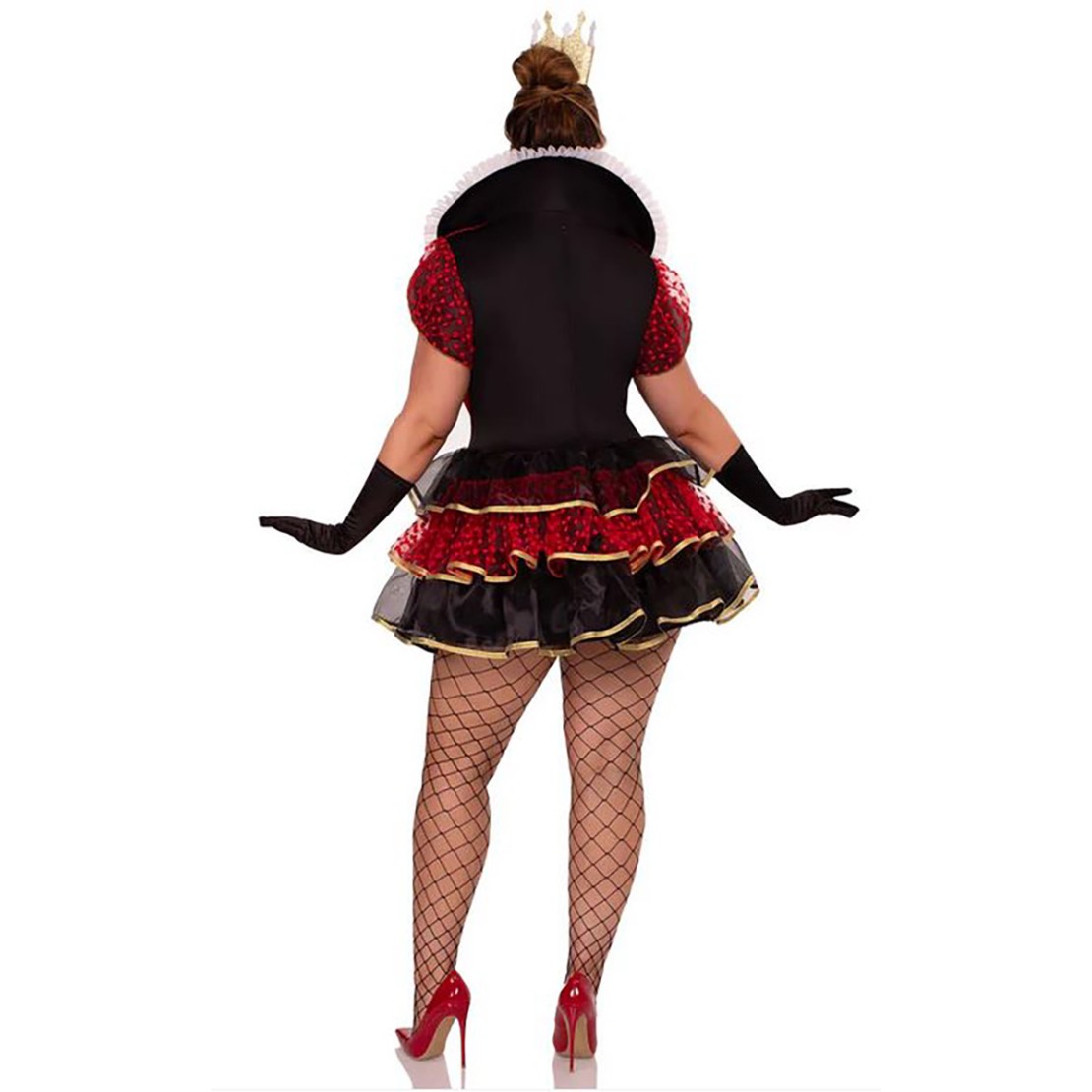 COSTUME 2 PZ TRAVESTIMENTO SEXY REGINA DI CUORI...