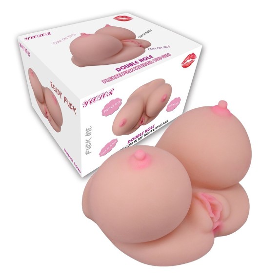copy of MASTURBATORE PER UOMO CON TETTE, VAGINA E ANO TITS FUCK