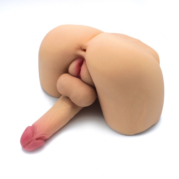 MASTURBATORE REALISTICO CON PENE & VAGINA E ANO PENETRABILI-OF