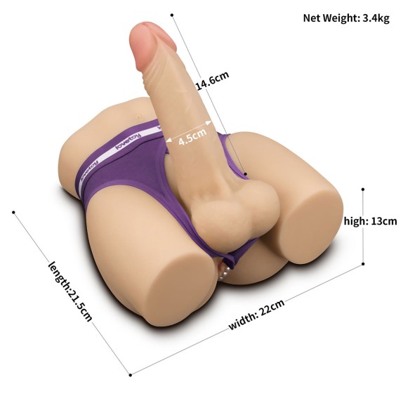 SEX TOY A BACINO MASCHILE IN 3D CON ANO PENETRABILE-OF