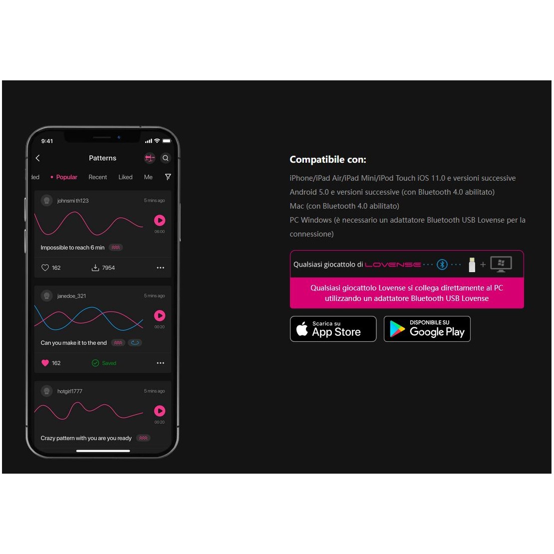 LOVENSE SEX MACHINE CON APP A DISTANZA & PER...