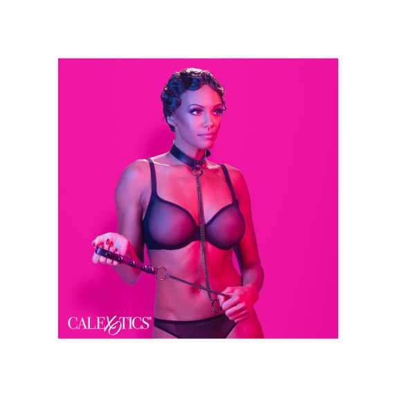 HARNESS & COLLARE GUINZAGLIO ACCESSORIO 2 IN 1 PELLE VEGANA