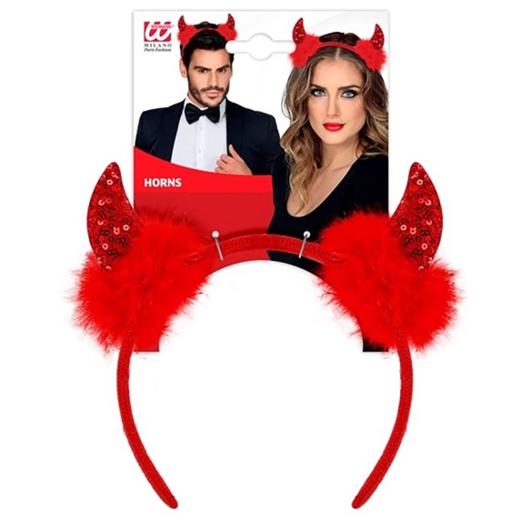 CORNA DA DIAVOLO SEXY ROSSE UNISEX A CERCHIETTO