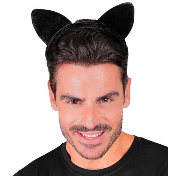 ORECCHIE DA GATTA SEXY IN VELLUTO MORBIDO UNISEX