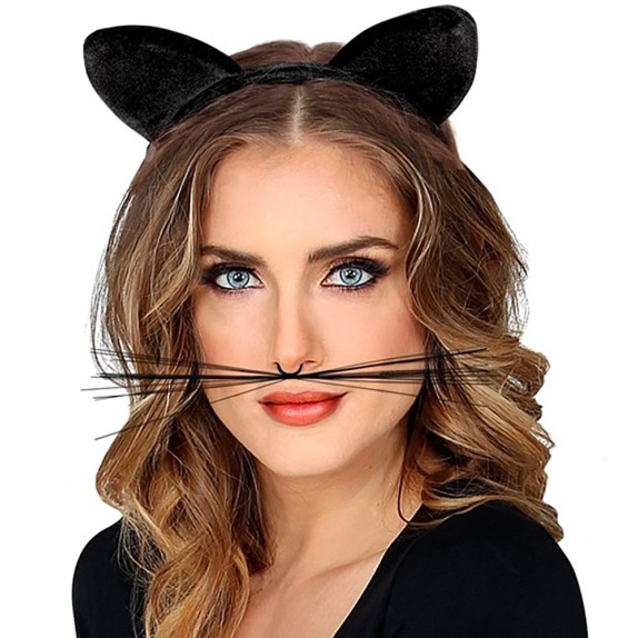 ORECCHIE DA GATTA SEXY IN VELLUTO MORBIDO UNISEX