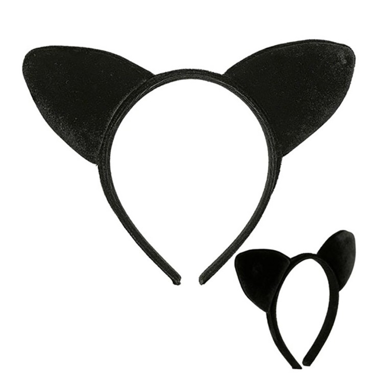ORECCHIE DA GATTA SEXY IN VELLUTO MORBIDO UNISEX 2