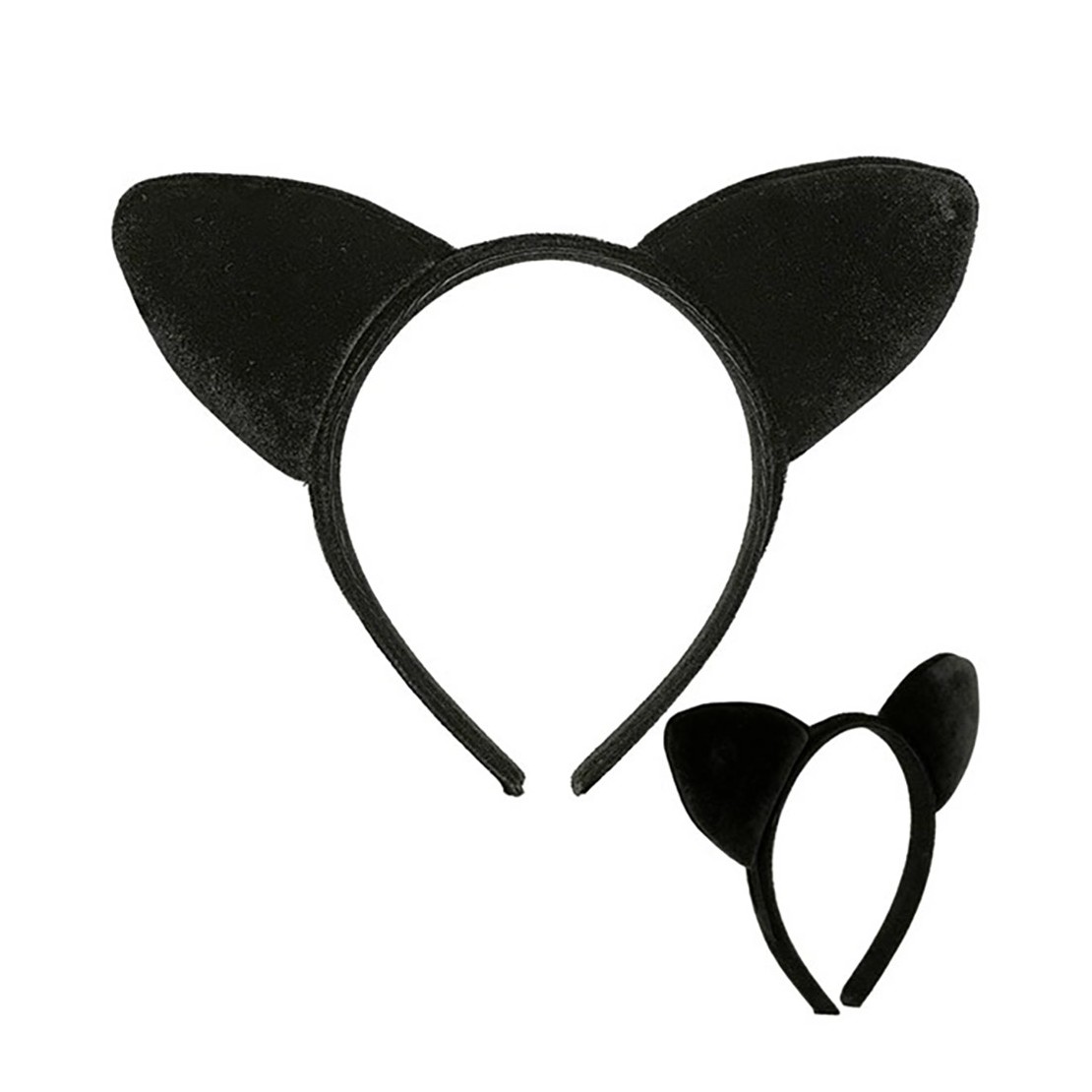 ORECCHIE DA GATTA SEXY IN VELLUTO MORBIDO UNISEX