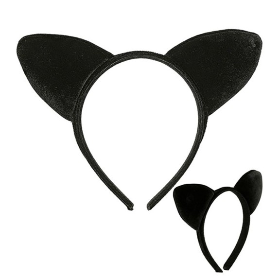 ORECCHIE DA GATTA SEXY IN VELLUTO MORBIDO UNISEX