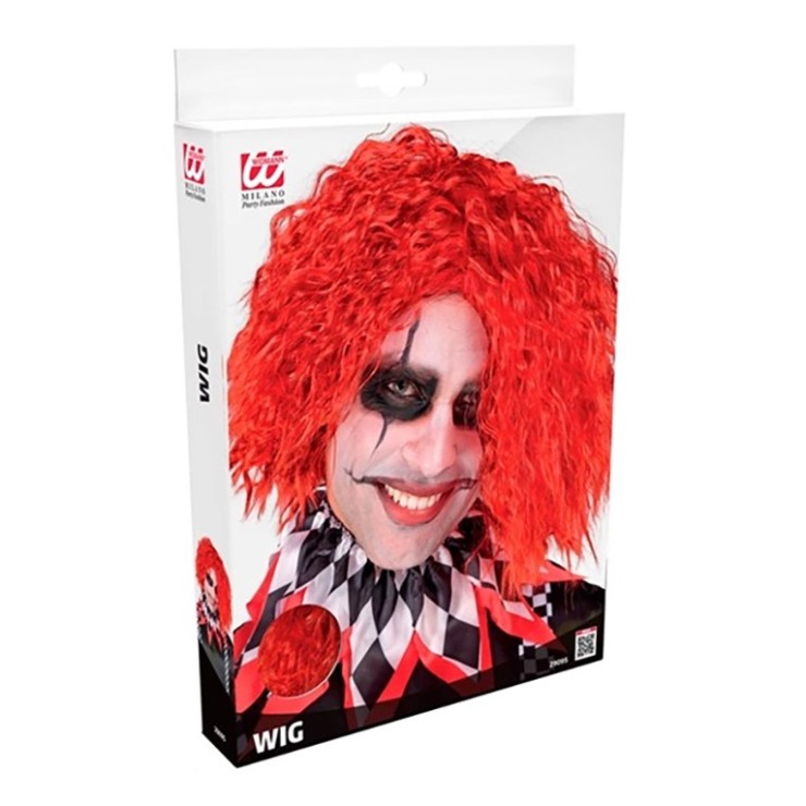 PARRUCCA ROSSA DA CLOWN PAZZO 2