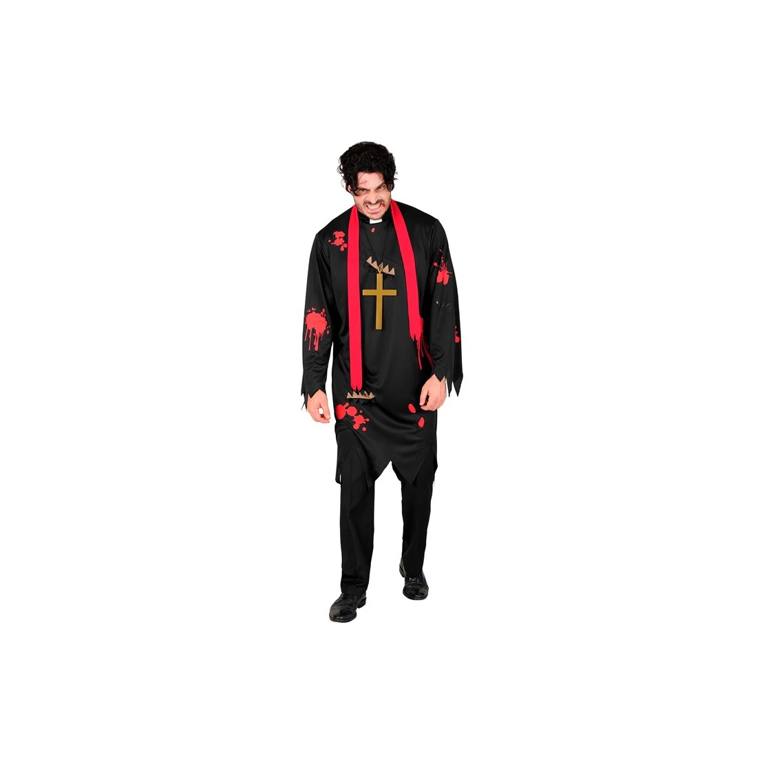 COSTUME TRAVESTIMENTO DA PRETE ZOMBIE CON...
