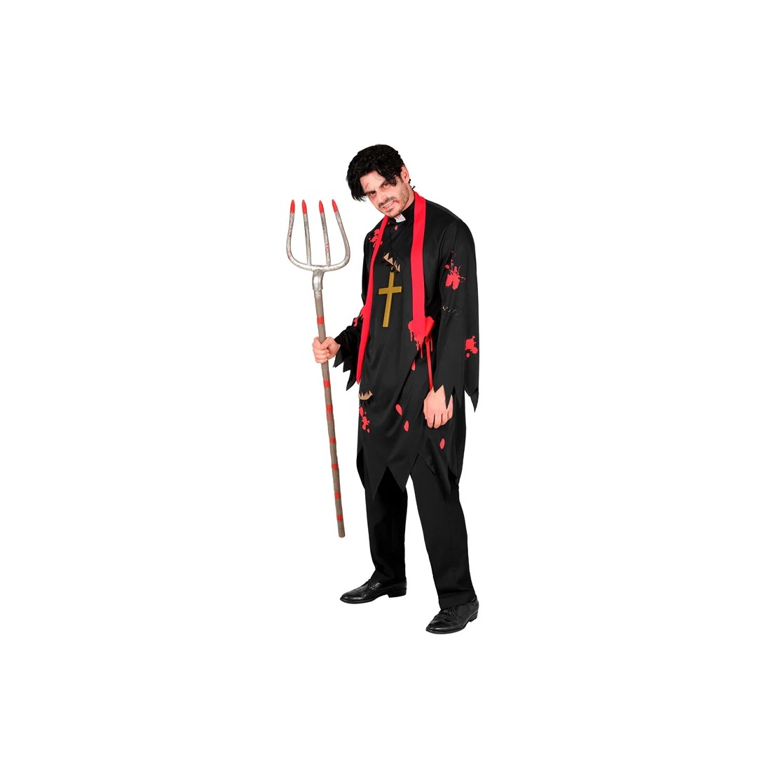 COSTUME TRAVESTIMENTO DA PRETE ZOMBIE CON...