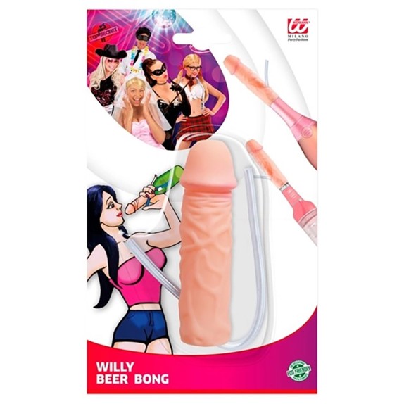 WILLY BEER BONG TAPPO A PENE DA BOTTIGLIA CON CANNUCCIA GADGET