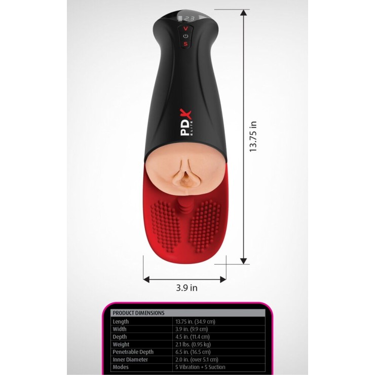 FUCK-O-MATIC PRO XL MASTURBATORE PER UOMO CON STIMOLATORE... 2