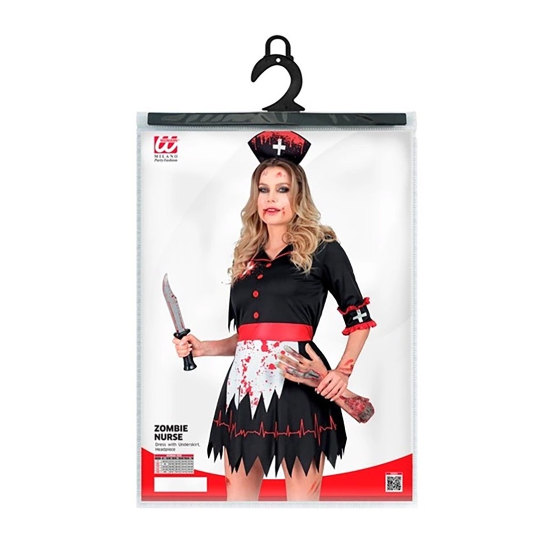 COSTUME TRAVESTIMENTO DA INFERMIERA ZOMBIE