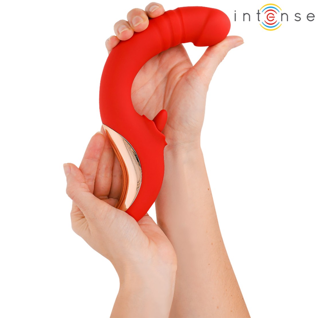SEX TOY DOPPIO PER DONNA CON LINGUA ROTANTE E...