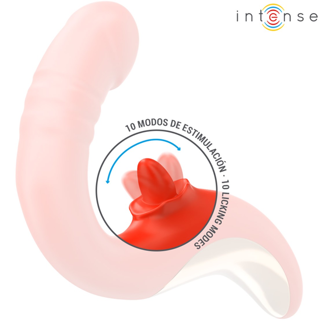 SEX TOY DOPPIO PER DONNA CON LINGUA ROTANTE E...