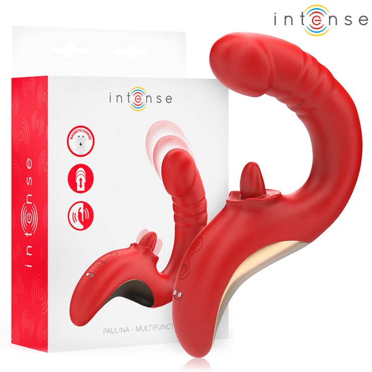 SEX TOY DOPPIO PER DONNA CON LINGUA ROTANTE E MOVIMENTO A...