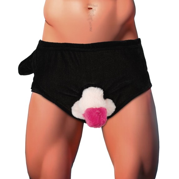 SLIP CON PENE IN PELUCHES CHE SI ALZA GADGET SCHERZOSO