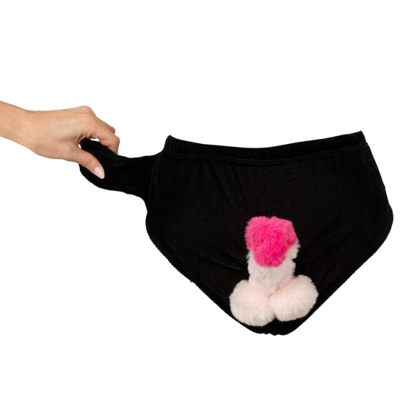 SLIP CON PENE IN PELUCHES CHE SI ALZA GADGET SCHERZOSO