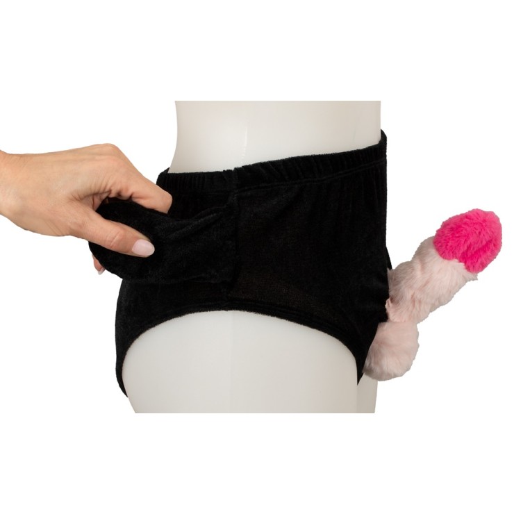 SLIP CON PENE IN PELUCHES CHE SI ALZA GADGET SCHERZOSO 2