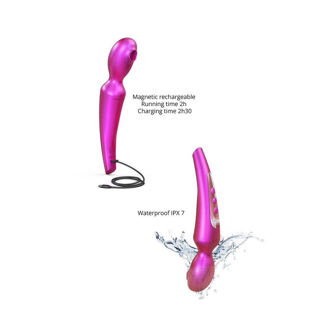 WAND SEX TOY FLESSIBILE CON LINGUA MOBILE E...