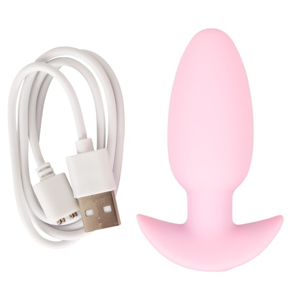 MINI TAPPO ANALE VIBRANTE 8 CM IN SILICONE E RICARICABILE CUTIES