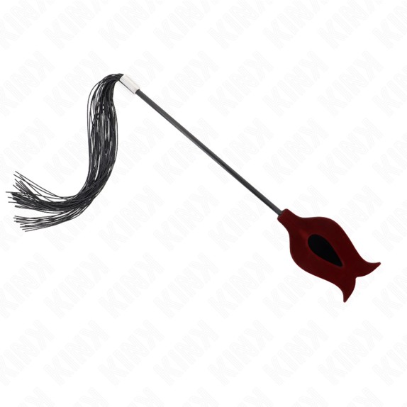 FRUSTA 2IN1 FLOGGER IN SILICONE FRUSTINO LEGGERO IN VELLUTO KINK