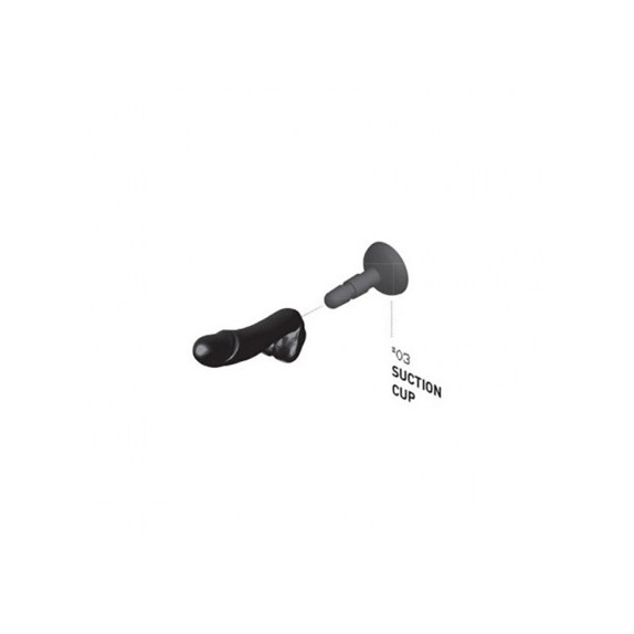 ATTACCO VENTOSA CON SISTEMA HUNG ACCESSORIO SEX TOYS