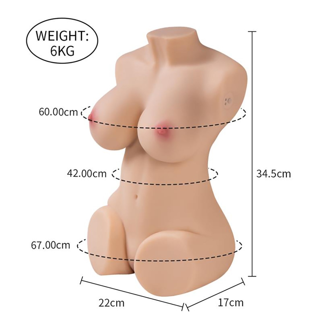 WENDY TORSO FEMMINILE MASTURBATORE UOMO CON...