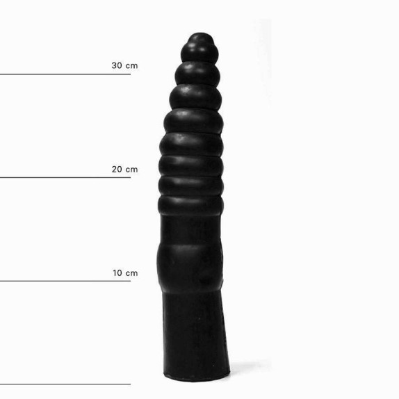 DILDO NERO 36 CM ALL BLACK IN GOMMA              
